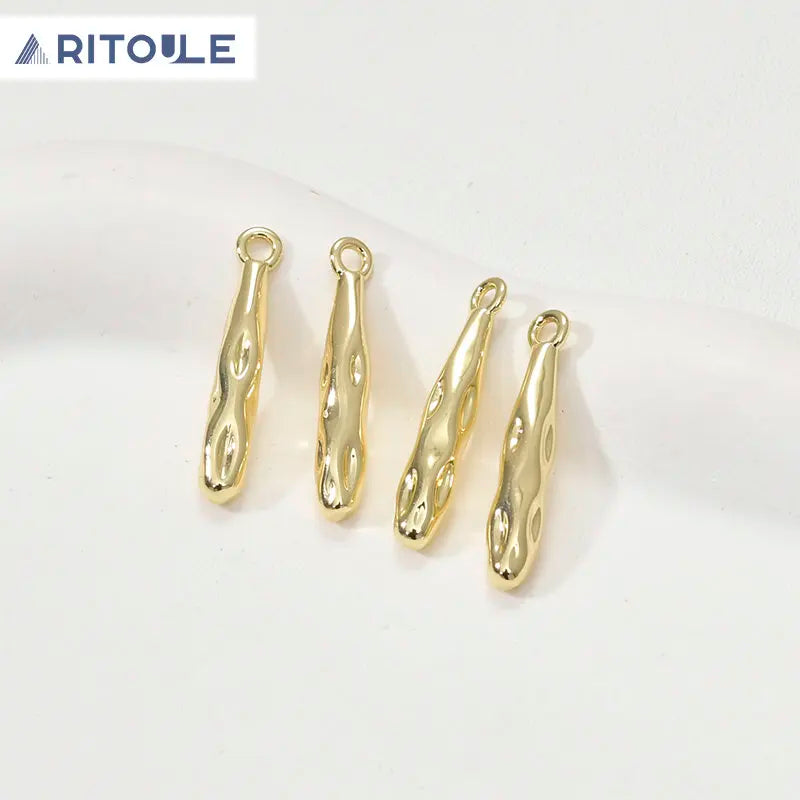 14k Long Water Drop Pendant DIY Necklace Earrings Material