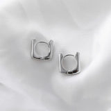 18k Geometric Square Earrings Accessories