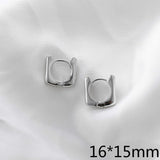 18k Geometric Square Earrings Accessories