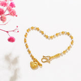 24k Two Tone Love Beads Bracelet for Women