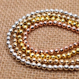 Hematite Stone Beads Faceted Round Loose Beads for Jewelry Making