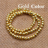 Hematite Stone Beads Faceted Round Loose Beads for Jewelry Making