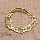 Plated Hematite Stone Spacer Beads for Jewelry Making