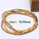 Plated Hematite Stone Spacer Beads for Jewelry Making