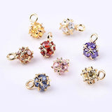 Zircon Crystal Ball DIY Jewelry Accessories Earrings Pendant Necklace Bracelet