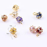 Zircon Crystal Ball DIY Jewelry Accessories Earrings Pendant Necklace Bracelet