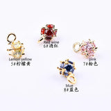 Zircon Crystal Ball DIY Jewelry Accessories Earrings Pendant Necklace Bracelet