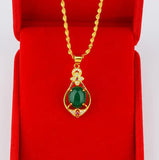 24k 999 Pure Gold Necklace Solid Collarbone Chain Jewelry