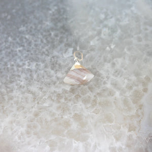 Faceted Stone Charms Earrings & Necklace Set
