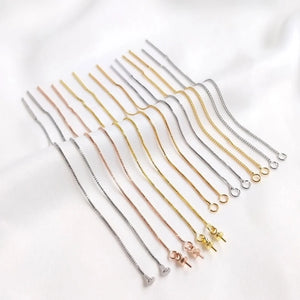 Plated True Earring Wire Chain Rings Ear Tassel DIY Jewelry Making Accessories