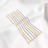 Plated True Earring Wire Chain Rings Ear Tassel DIY Jewelry Making Accessories