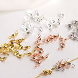 Large Hole Wire Chain Clip End Buckles Jewelry Findings