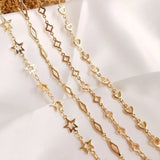 Plated True Star Heart Bracelet Necklace Link Chains DIY Jewelry Making