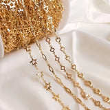 Plated True Star Heart Bracelet Necklace Link Chains DIY Jewelry Making