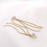 Zircon Tassel Chain Earrings Pendants DIY Jewelry Making