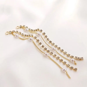 Zircon Tassel Chain Earrings Pendants DIY Jewelry Making