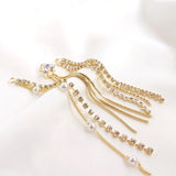 Zircon Tassel Chain Earrings Pendants DIY Jewelry Making