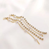 Zircon Tassel Chain Earrings Pendants DIY Jewelry Making