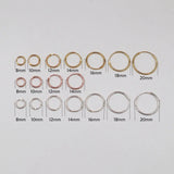 Rose Cartilage Hoop Earrings 925 Sterling Silver Mini Small Circle Earrings
