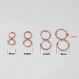 Rose Cartilage Hoop Earrings 925 Sterling Silver Mini Small Circle Earrings