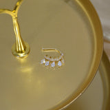 14k Real Delicate Drop Crown Single Earrings for Women