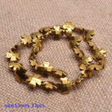Four-leaf Clover Natural Stone Hematite Beads for DIY Jewelry