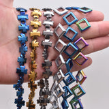 Four-leaf Clover Natural Stone Hematite Beads for DIY Jewelry