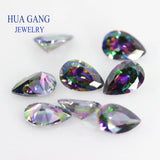 3x5mm~10x12mm Multicolor CZ Pear Cut Loose Stone