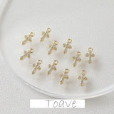Color-Preserving Zircon Crystal Pendant DIY Earrings Necklace Material