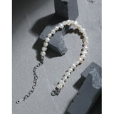 Platinum Plated Pearl Beaded Bracelet 925 Silver Women's Jewelry