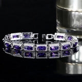 Platinum Zircon Bracelet S925 Sterling Silver Bracelet