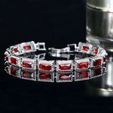 Platinum Zircon Bracelet S925 Sterling Silver Bracelet