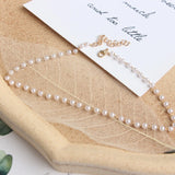 Girl Short Lace Clavicle Chain Pearl Flower Choker Necklace
