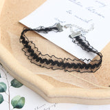 Playful Girl Short Lace Clavicle Chain Choker Necklace