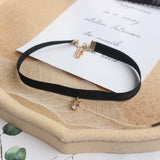 Playful Girl Short Lace Clavicle Chain Choker Necklace