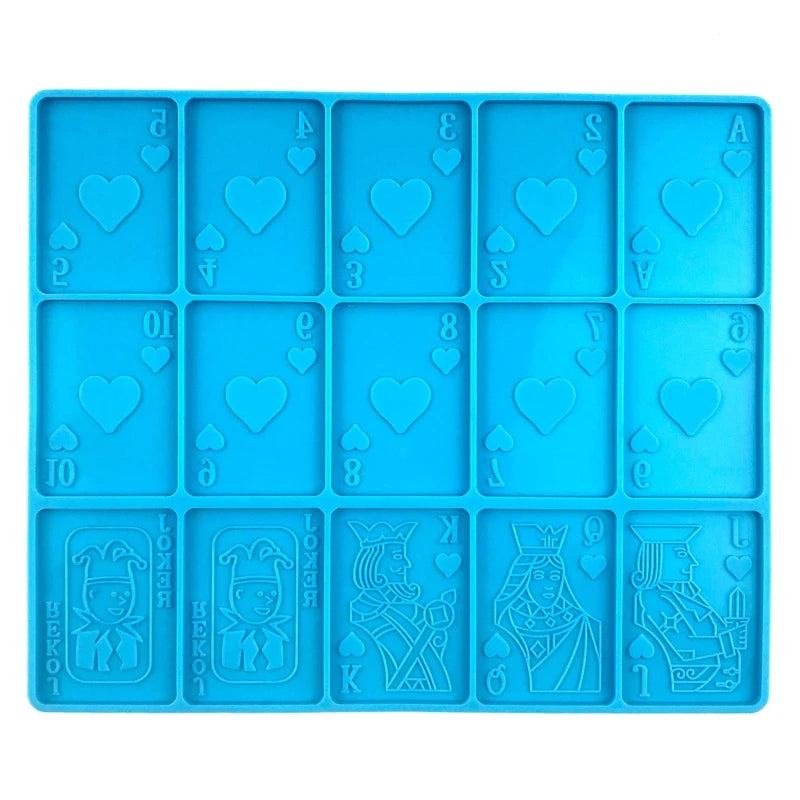 Game Cards Epoxy Resin Mold Silicone Mould DIY Crafts