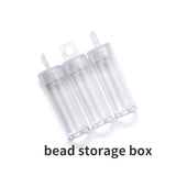 Plexiglass Tube Rice Bead Storage Box Transparent DIY Jewelry Accessories