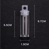 Plexiglass Tube Rice Bead Storage Box Transparent DIY Jewelry Accessories