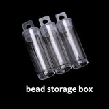 Plexiglass Tube Rice Bead Storage Box Transparent DIY Jewelry Accessories