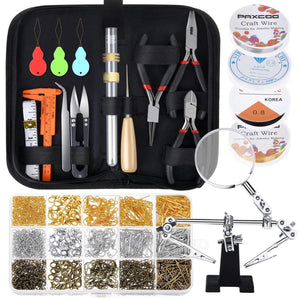 Jewelry Making Kit DIY Bracelet Necklace Tool Bag Accessories