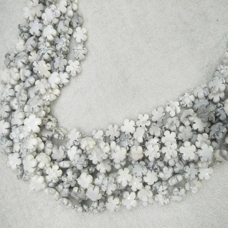 Turquoise Stone Beads 15mm Loose Howlite Beads DIY Bracelets