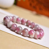 Plum Blossom Tourmaline Healing Bracelet Single Loop Crystal Bracelet