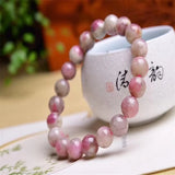 Plum Blossom Tourmaline Healing Bracelet Single Loop Crystal Bracelet