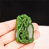 Jade Plum Blossom Vase Pendant Necklace