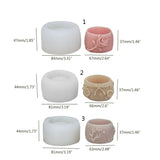 Plum Rose Geometric Flowerpot Mold Silicone Resin Molds