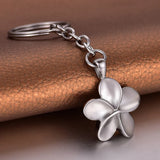 Plumeria Flower Ash Holder Cremation Jewelry Keychain