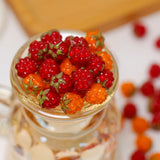 Raspberry Glass Beads DIY Earrings Jewelry Accessories