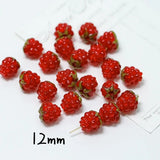 Raspberry Glass Beads DIY Earrings Jewelry Accessories