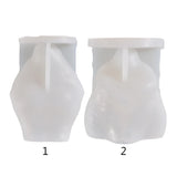 3D Plump Woman Candle Silicone Mold Pregnant Shy Lady Soap Aroma Home Decor
