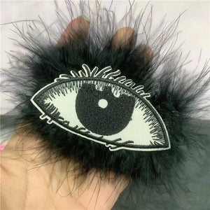 Pink Eye Hairpin for Women 90s Aesthetics Y2K Party Hair Accessories